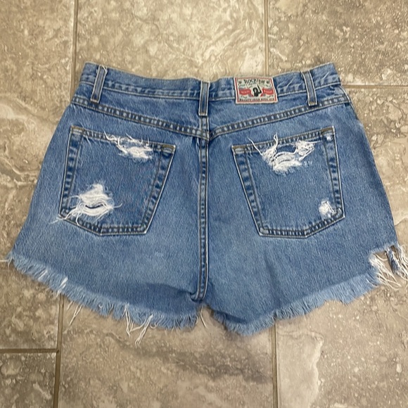 Vintage Rockies Women’s‎ High Waist Distressed Denim Short Sz 11 - Picture 6 of 13